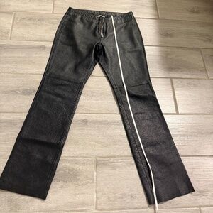 💙💖 Vintage Hugo Buscati Black Leather Pants